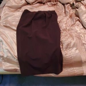Brown pencil skirt